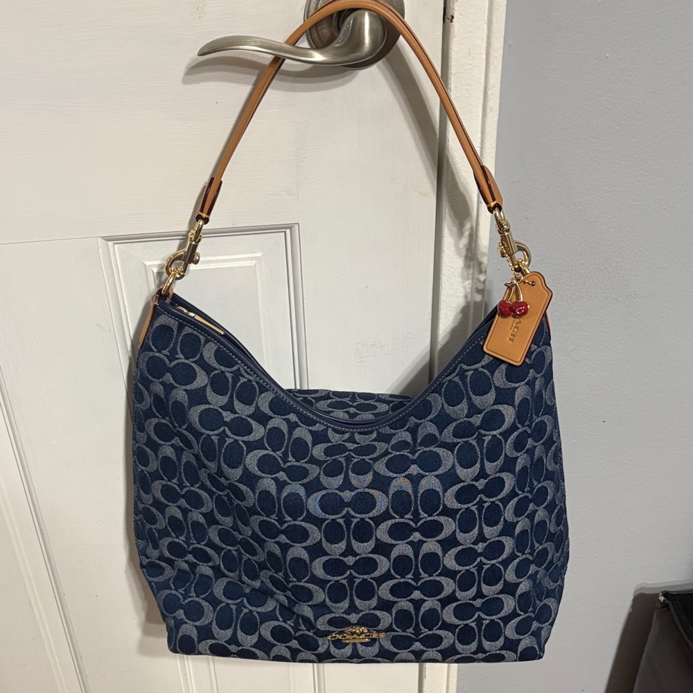 Coach Denim Laurel Bag - Large